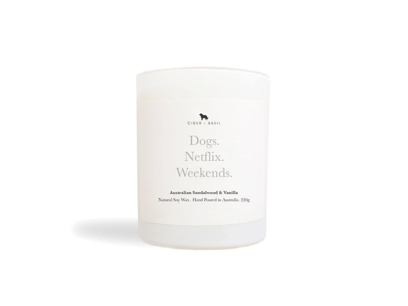 Soy Candle - Dog-Friendly Australian Sandalwood & Vanilla