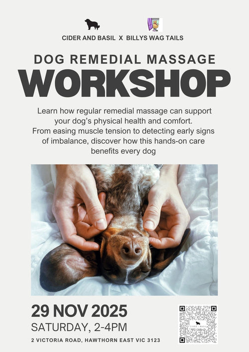 Canine Remedial Massage Workshop-Cider and Basil