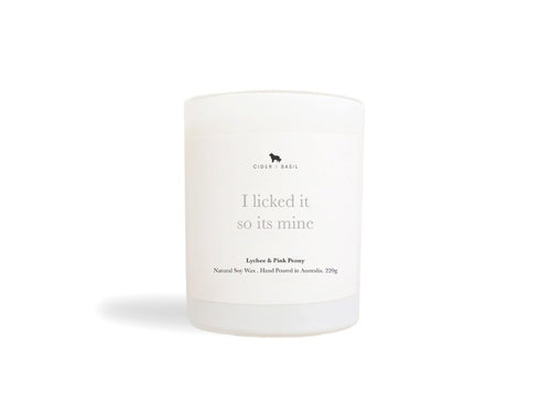 Soy Candle - Dog-Friendly Pink Peony & Lychee-Soy Candle-Cider and Basil